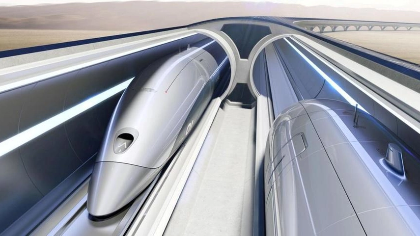 Un esempio di tecnologia Hyperloop (Wikipedia)