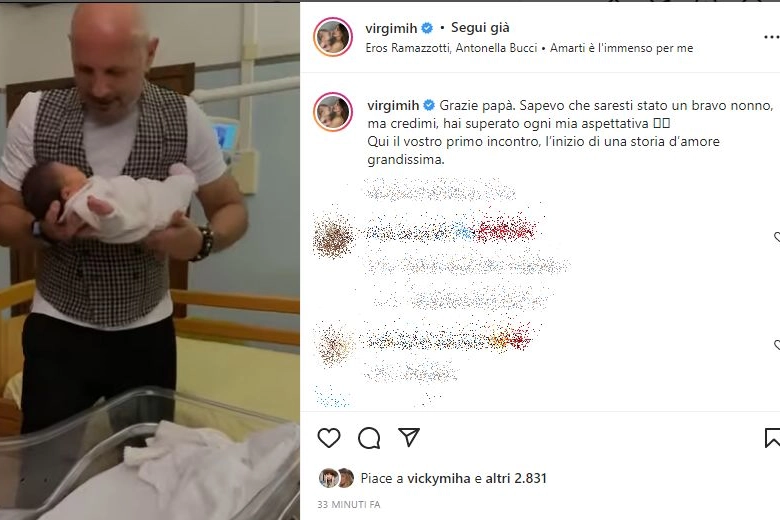 Sinisa Mihajlovic abbraccia per la prima volta la nipote Violante