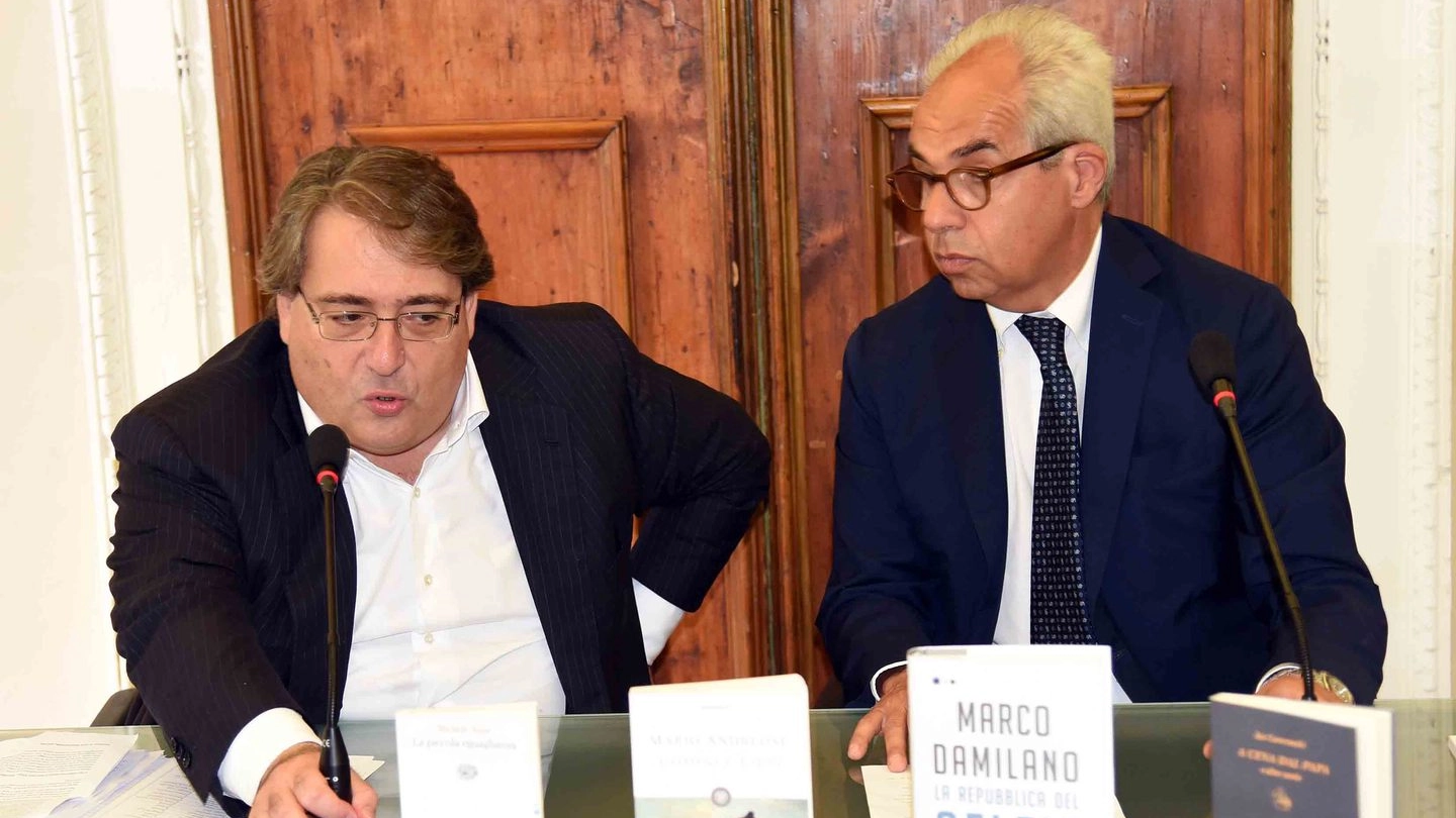 Da sinistra Roberto Napoletano e Riccardo Maiarelli