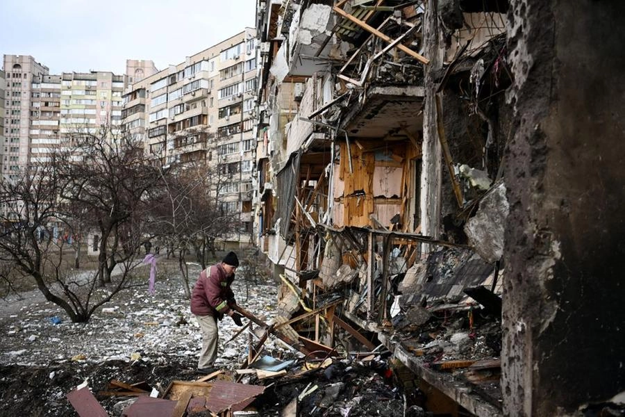 La distruzione provocata in Ucraina dai bombardamenti russi