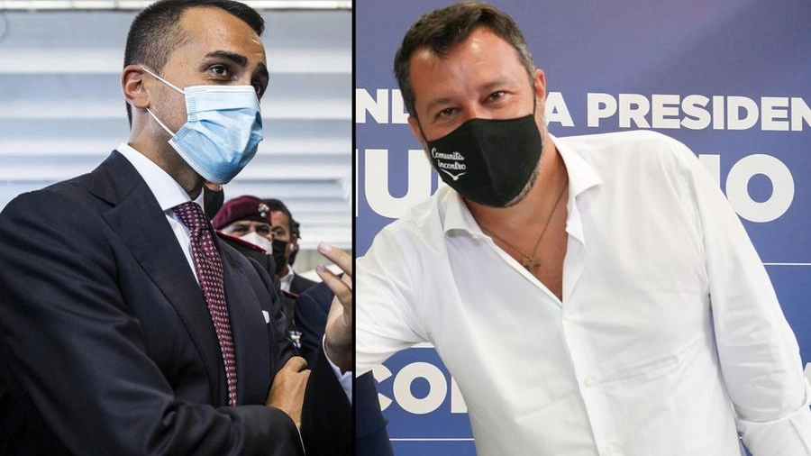 Luigi Di Maio e Matteo Salvini (Ansa)