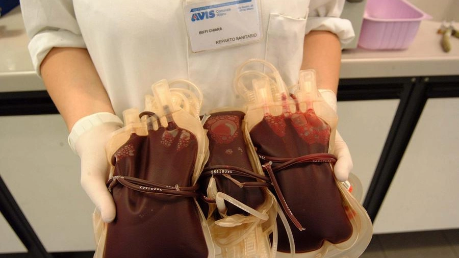 Sacche di sangue per trasfusioni