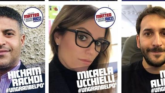 Alcuni dei candidati nella lista 'Matteo Ricci sindaco'