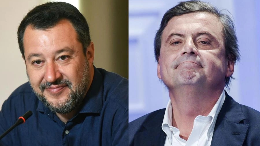 Matteo Salvini e Carlo Calenda (ImagoE)