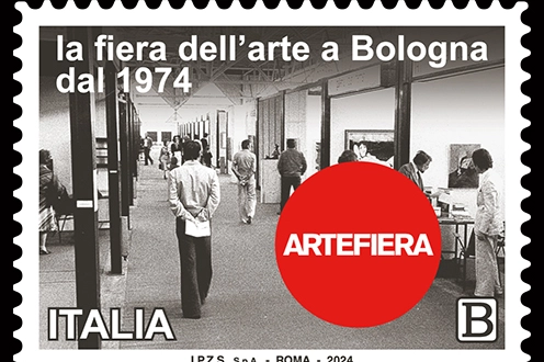 Il francobollo speciale di Poste Italiane per Arte Fiera