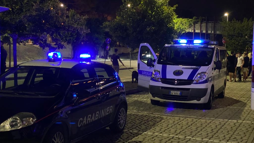 Controlli della polizia municipale e dei carabinieri a Rimini (foto Petrangeli)