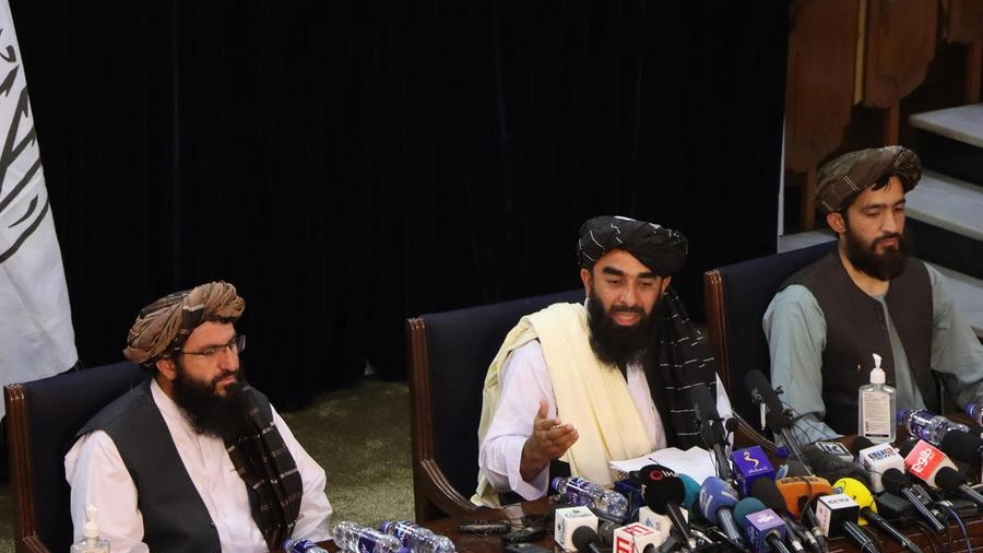La conferenza stampa dei talebani