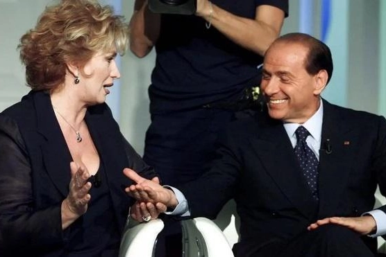 Iva Zanicchi e Silvio Berlusconi