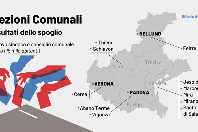 Risultati elezioni comunali in Veneto