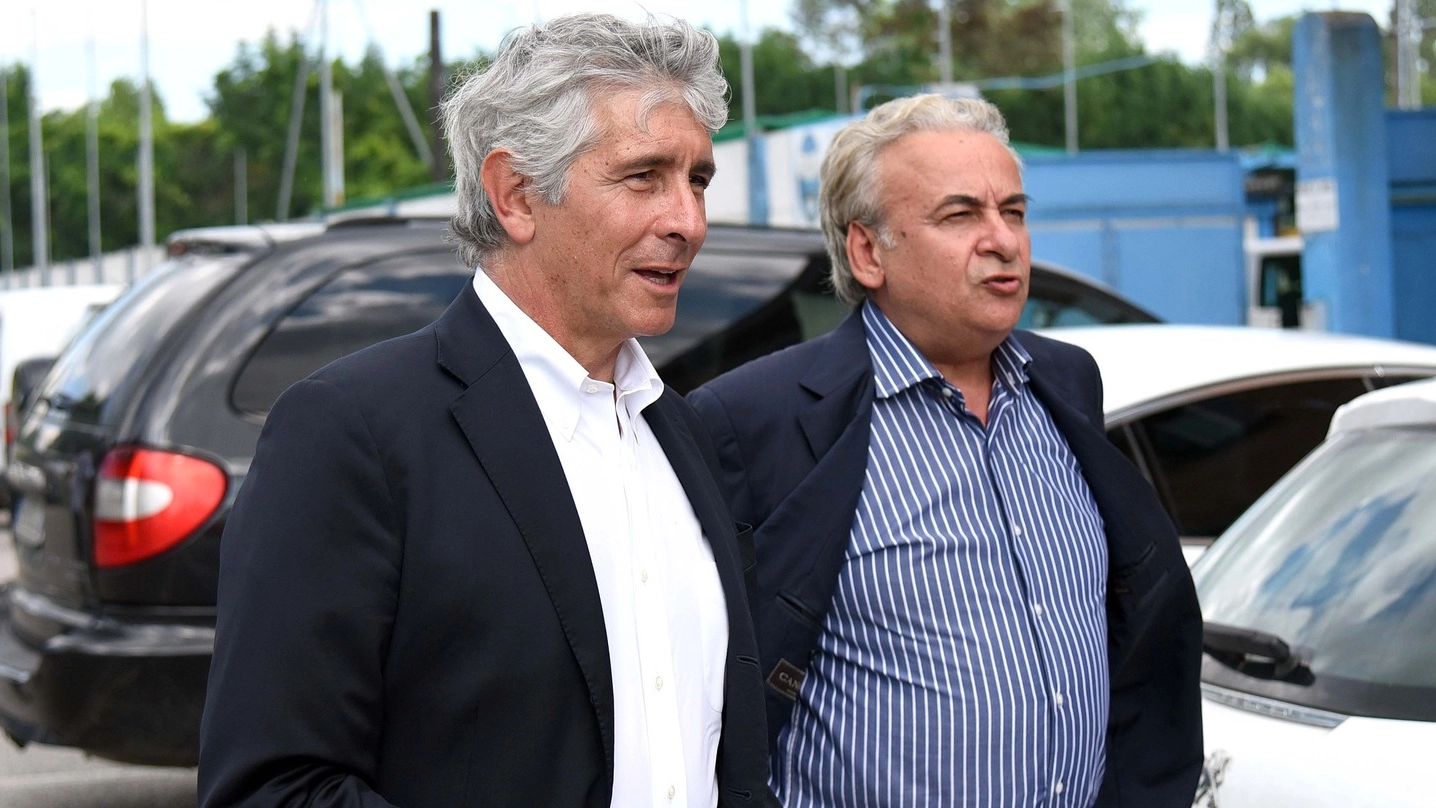 Andrea Abodi, presidente della Lega di Serie B, con Mattioli, presidente Spal (foto BusinessPress)