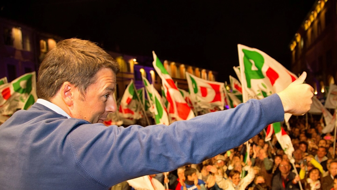 Matteo Renzi a Cesena nel 2014