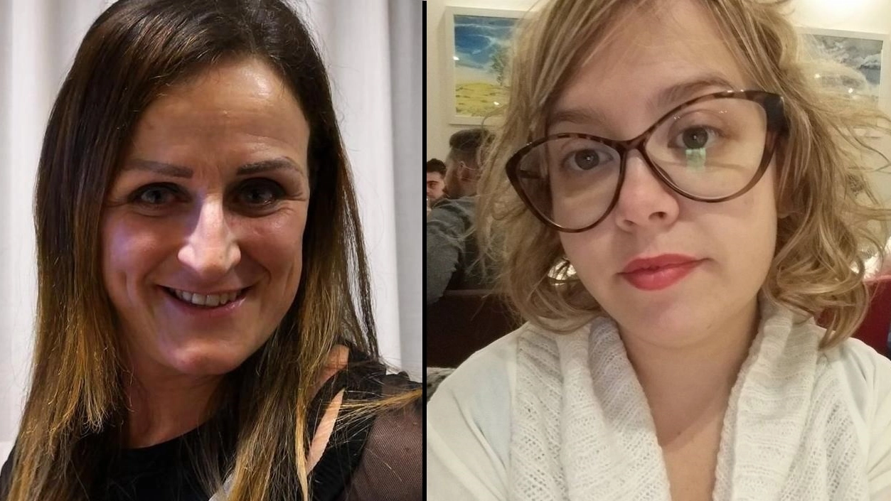 da sinistra Elisa Rondina e Sonia Farris, le due donne uccise sull'Arceviese