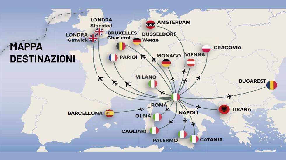 I voli da Ancona: ecco tutte le destinazioni dirette