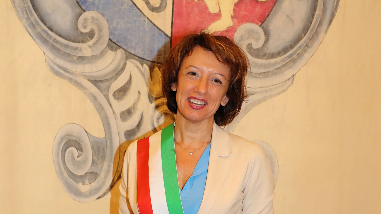La sindaca di Imola, Manuela Sangiorgi