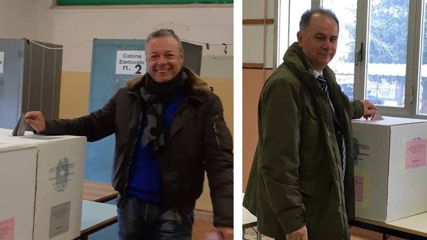 Da sinistra Diego Viviani, sindaco di Goro e Gianni Michele Padovani, sindaco di Mesola 