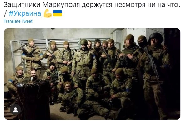Sui social le foto di alcuni dei combattenti nelle acciaierie di Mariupol 