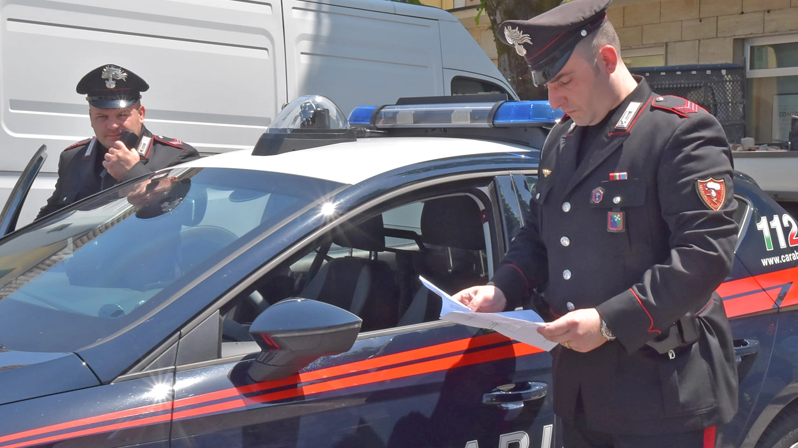 I carabinieri hanno bloccato i due nelle ex Reggiane (Foto d'archivio Torres)
