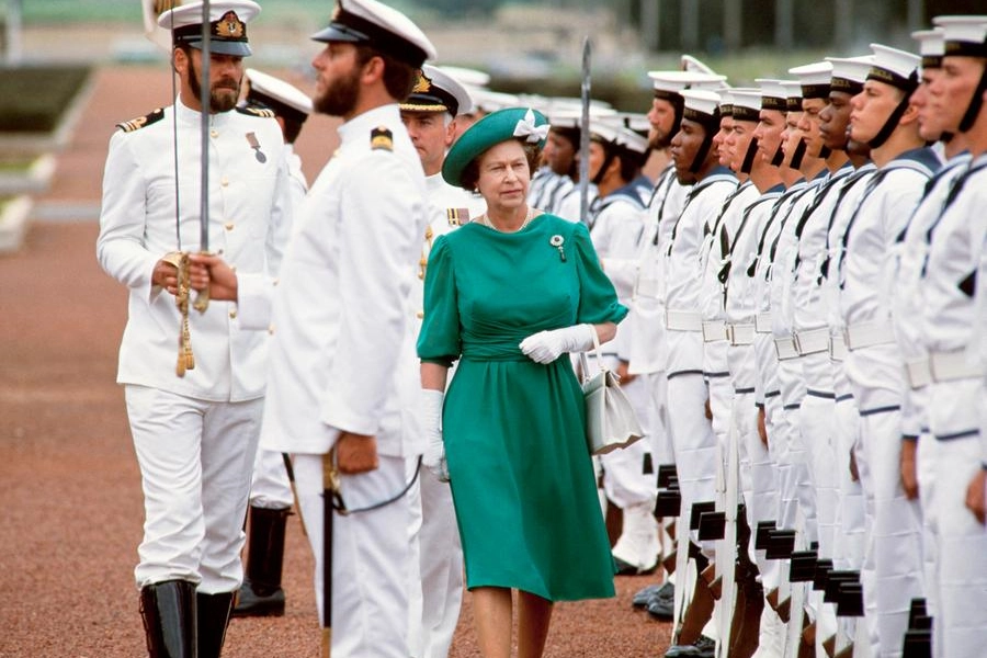 La regina Elisabetta in Australia nel 1986