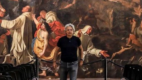 L’imponente tela  di Giuseppe Avanzi  aperta al pubblico  "Una grande emozione"