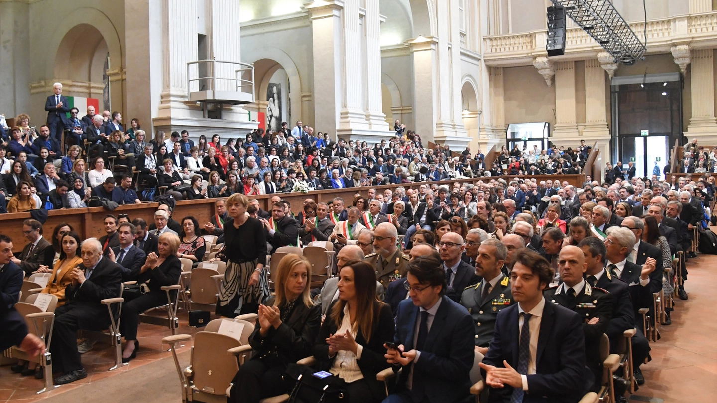 Maestri del Lavoro, il pubblico alla premiazione a Bologna (FotoSchicchi)
