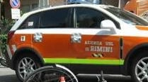 Incidente a Rimini, l'auto è piombata sulla bicicletta 