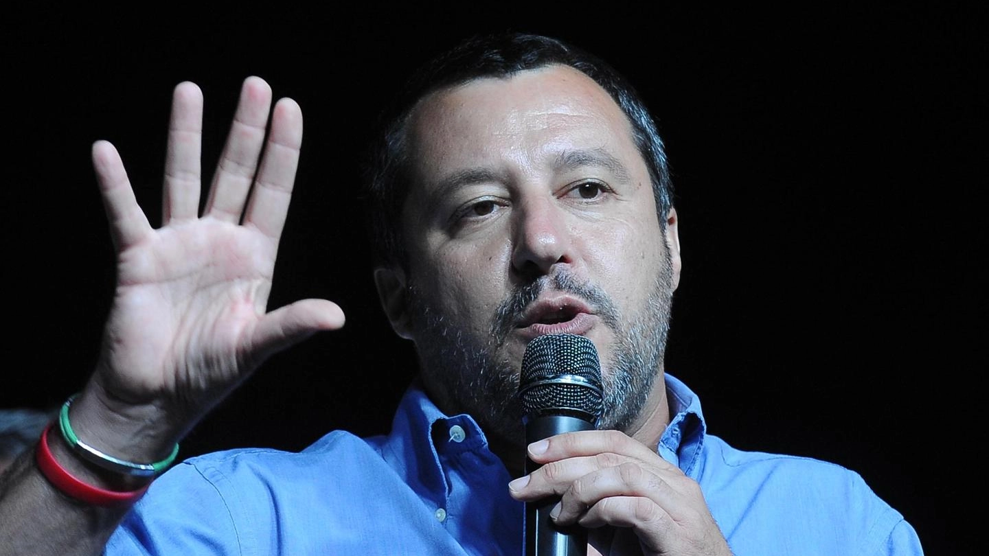 Matteo Salvini sarà a Fermo il 17 luglio 2018 (Ansa)