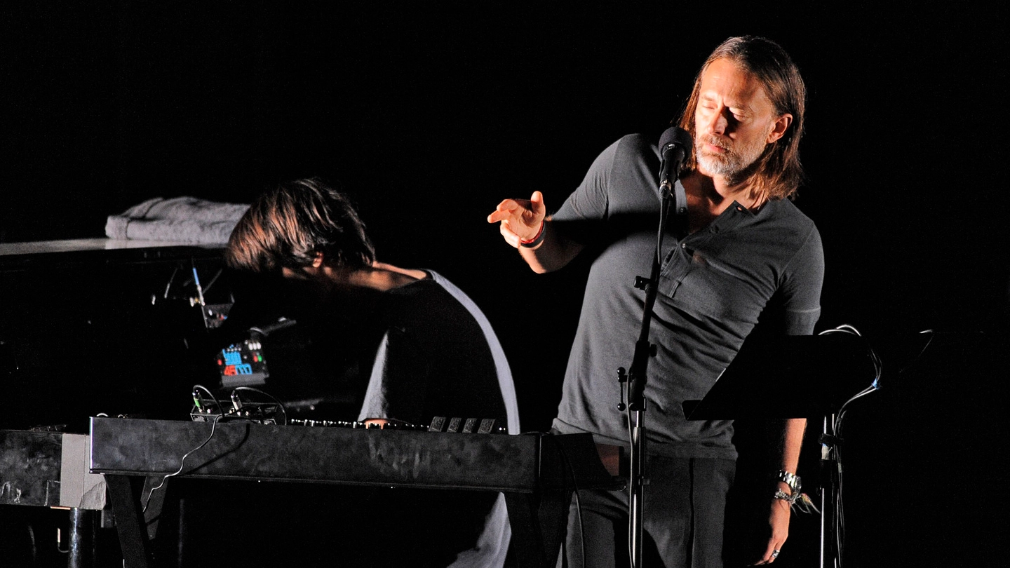 I Radiohead sul palco (foto Calavita)