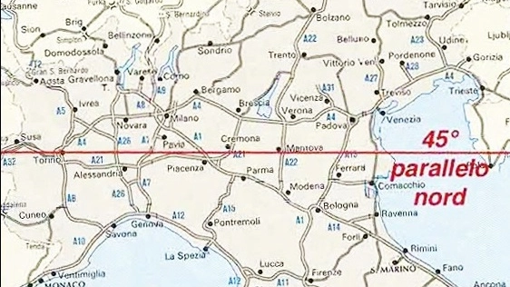 La mappa al largo di Ravenna