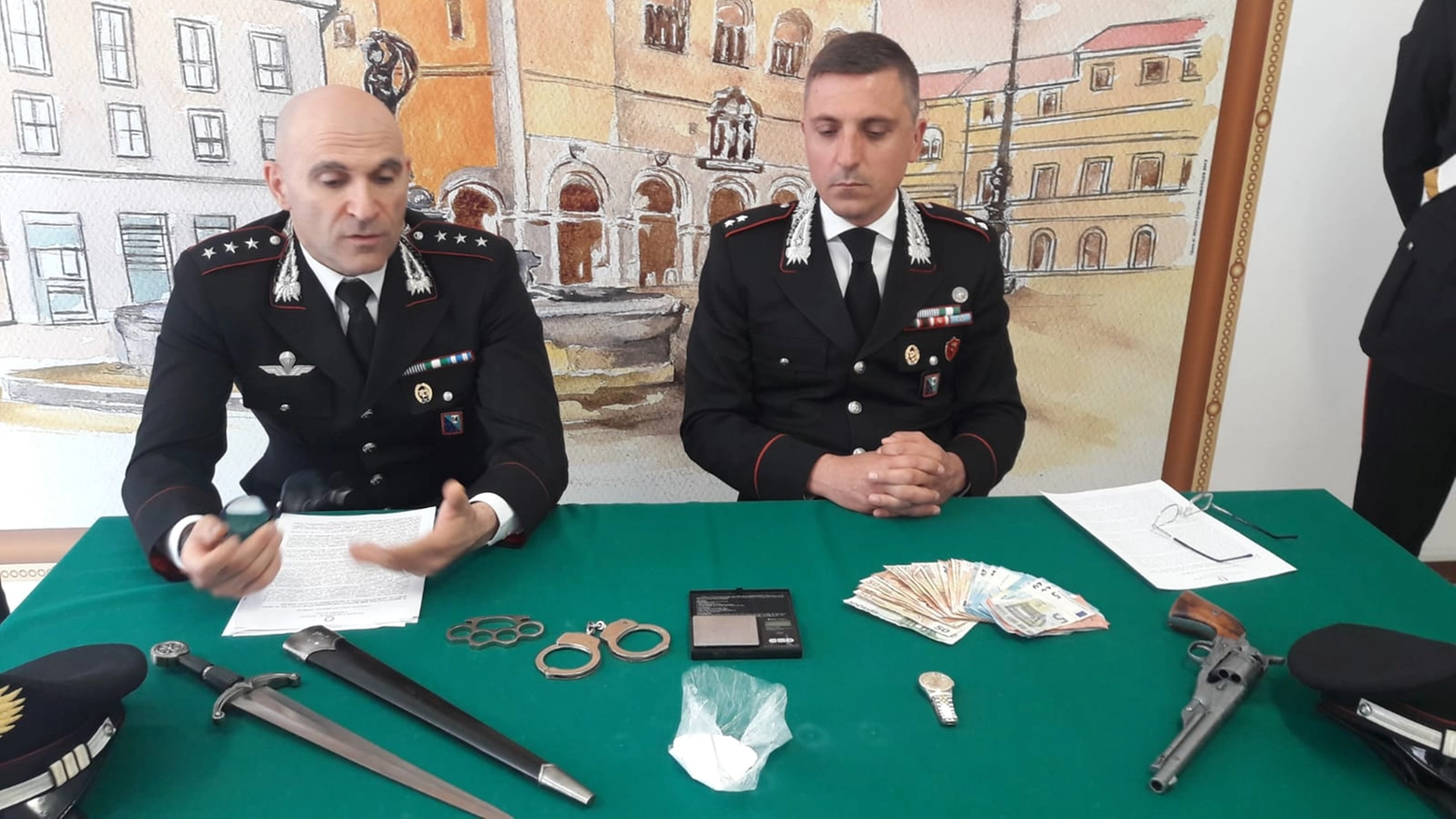 La conferenza stampa dei carabinieri di Fano