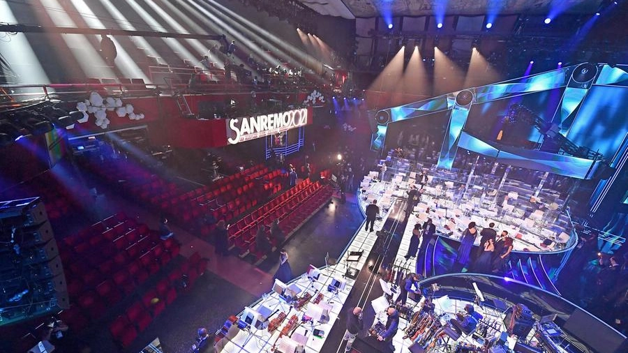Sanremo, il palco dell'edizione 2021