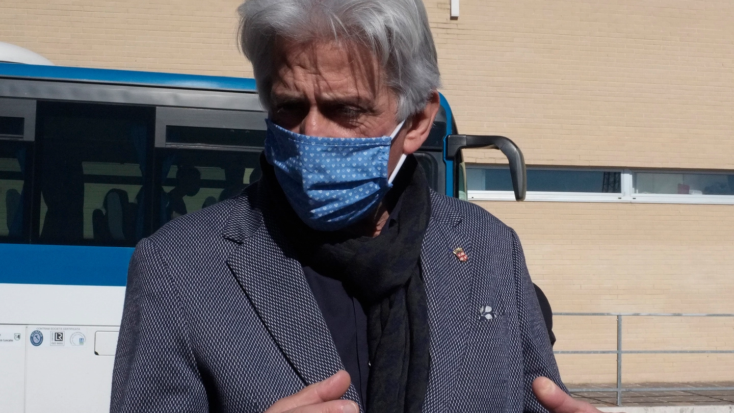 Sandro Parcaroli ha espresso la sua solidarietà a Guzzini (foto Calavita)