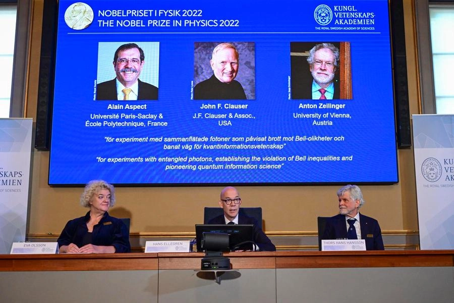 Il Nobel della Fisica a Aspect, Clauser e Zeilinger 
