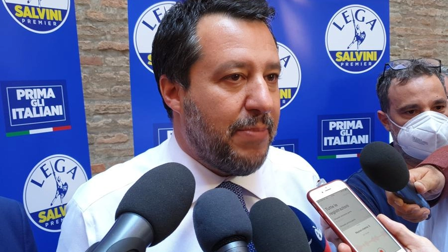 Il segretario della Lega Matteo Salvini a martedì 29 giugno a Corte Isolani