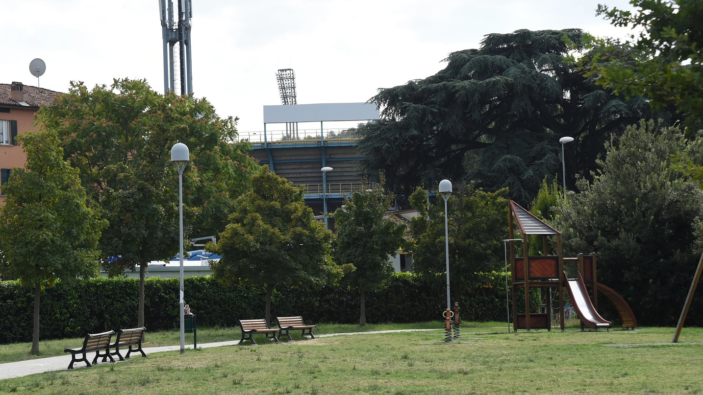 Il giardino si trova vicino allo stadio (foto Schicchi)