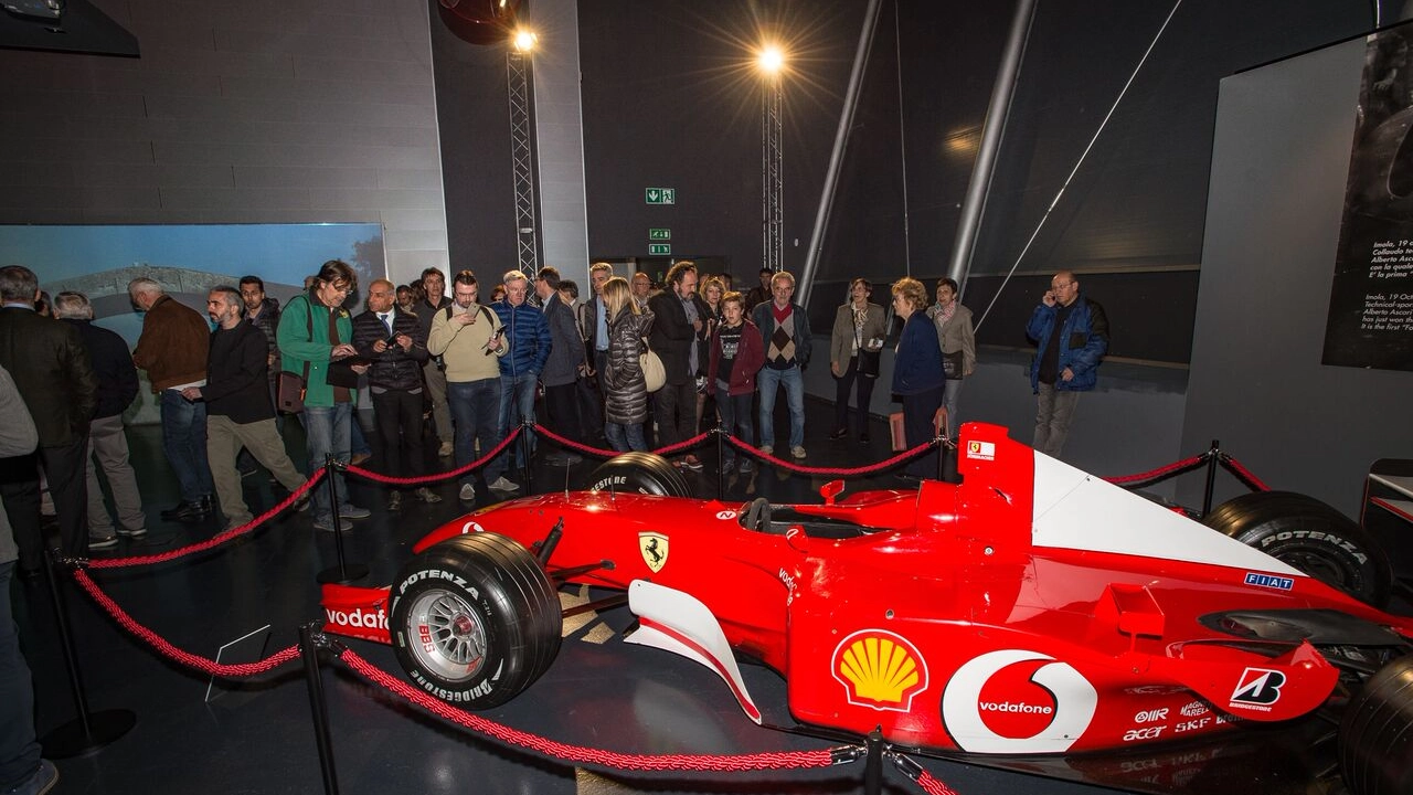 Una delle Ferrari esposte in Autodromo