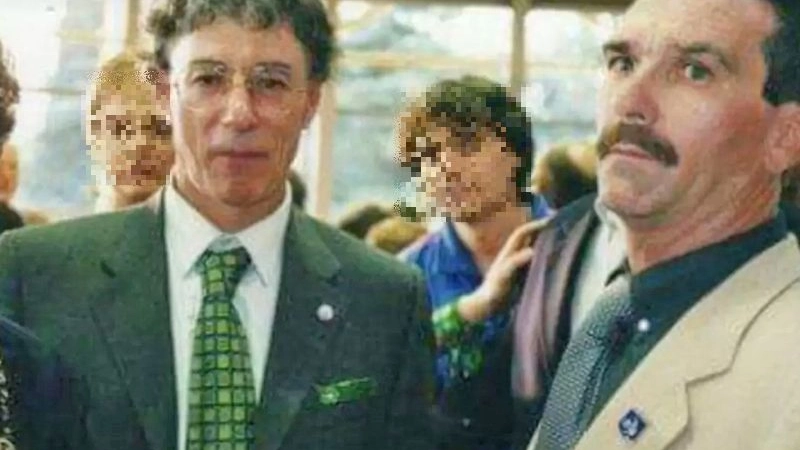 Franco Aresi insieme a Umberto Bossi 