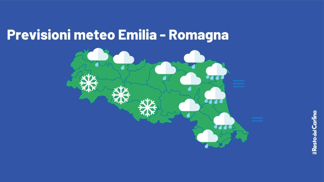 Previsioni meteo in Emilia Romagna: neve, pioggia e vento