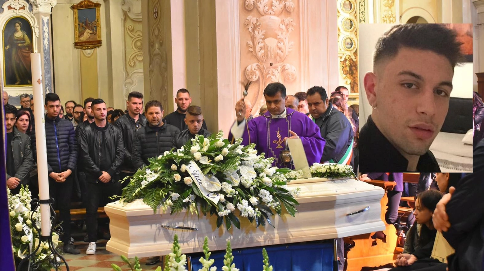 Il funerale di Liborio Vetrano (foto Artioli)