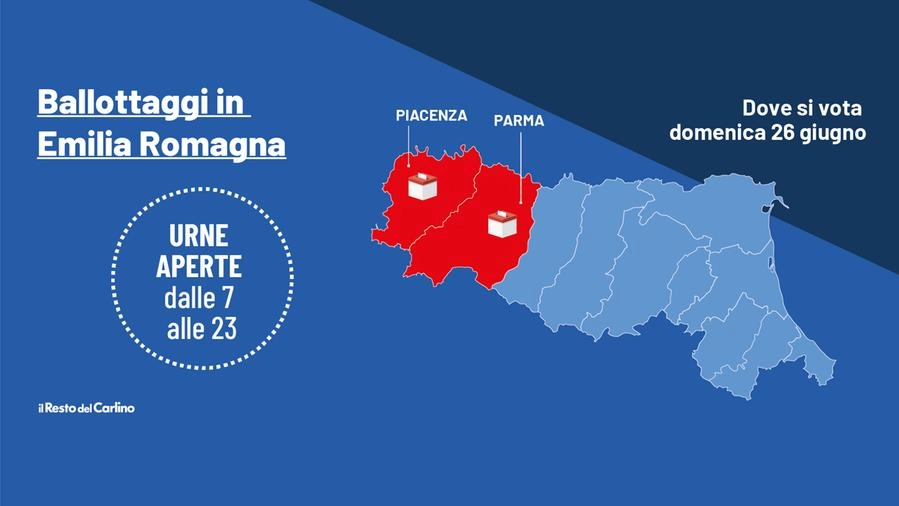 Ballottaggi in Emilia Romagna: il 26 giugno si vota a Parma e Piacenza