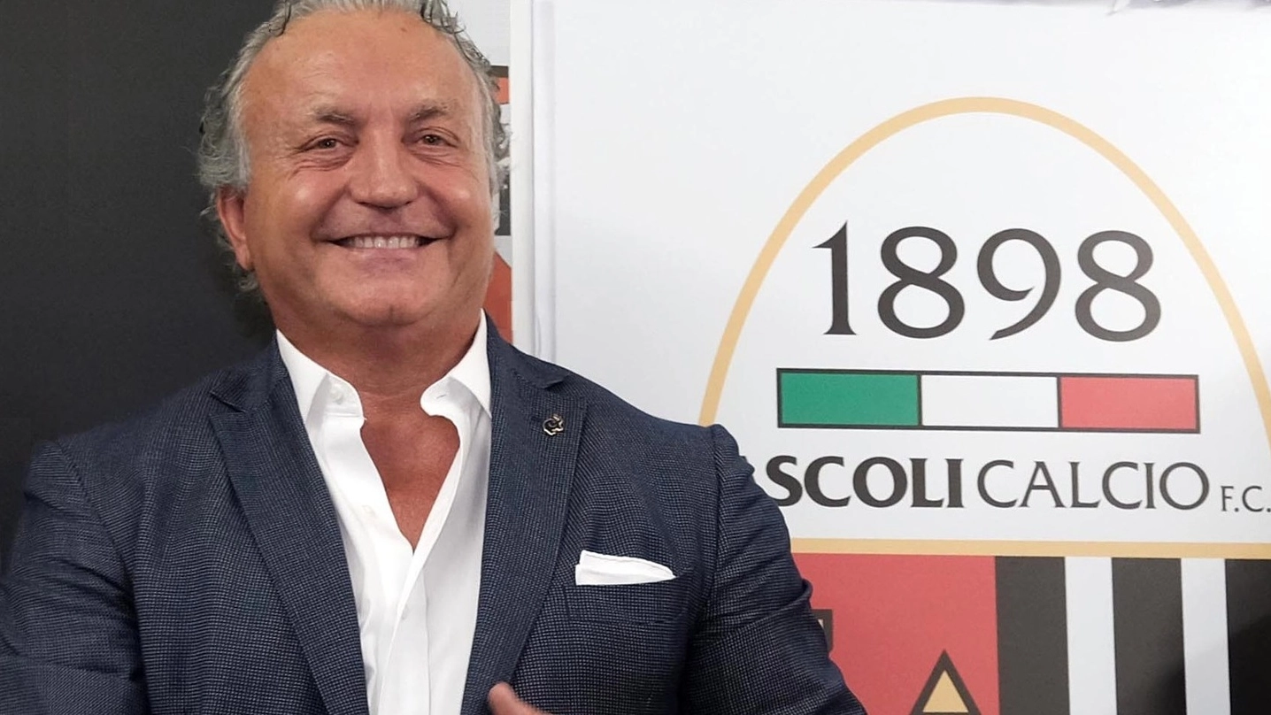 Il patron dell’Ascoli, Massimo Pulcinelli
