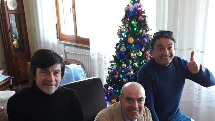 Da sinistra: Gianni Bugno, Fiorenzo Alessi e Claudio Chiappucci