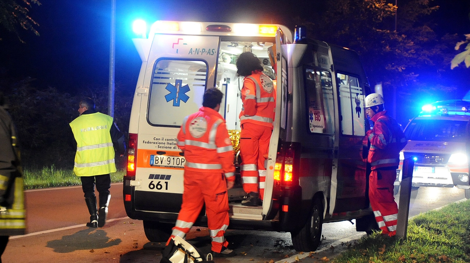 Incidente a Porto Recanati, sono intervenute 4 ambulanze (foto archivio Cusa)