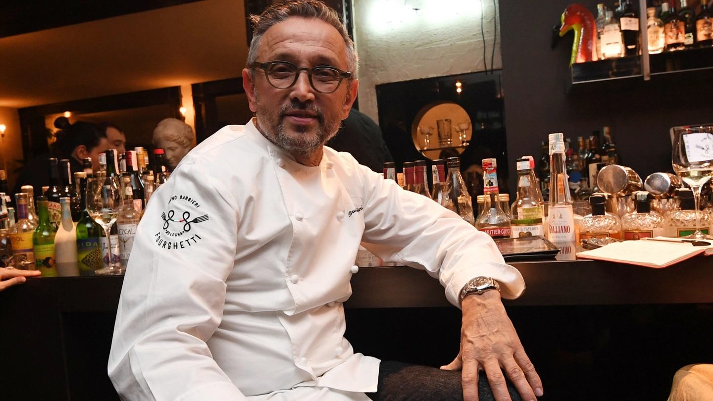 Bruno Barbieri, chef pluristellato, a Bologna gestisce il bistrot Fourghetti in via Murri