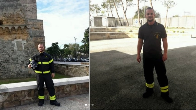 Giuseppe Tucci, 34 anni, il vigile del fuoco colpito a morte fuori da un locale di Rimini