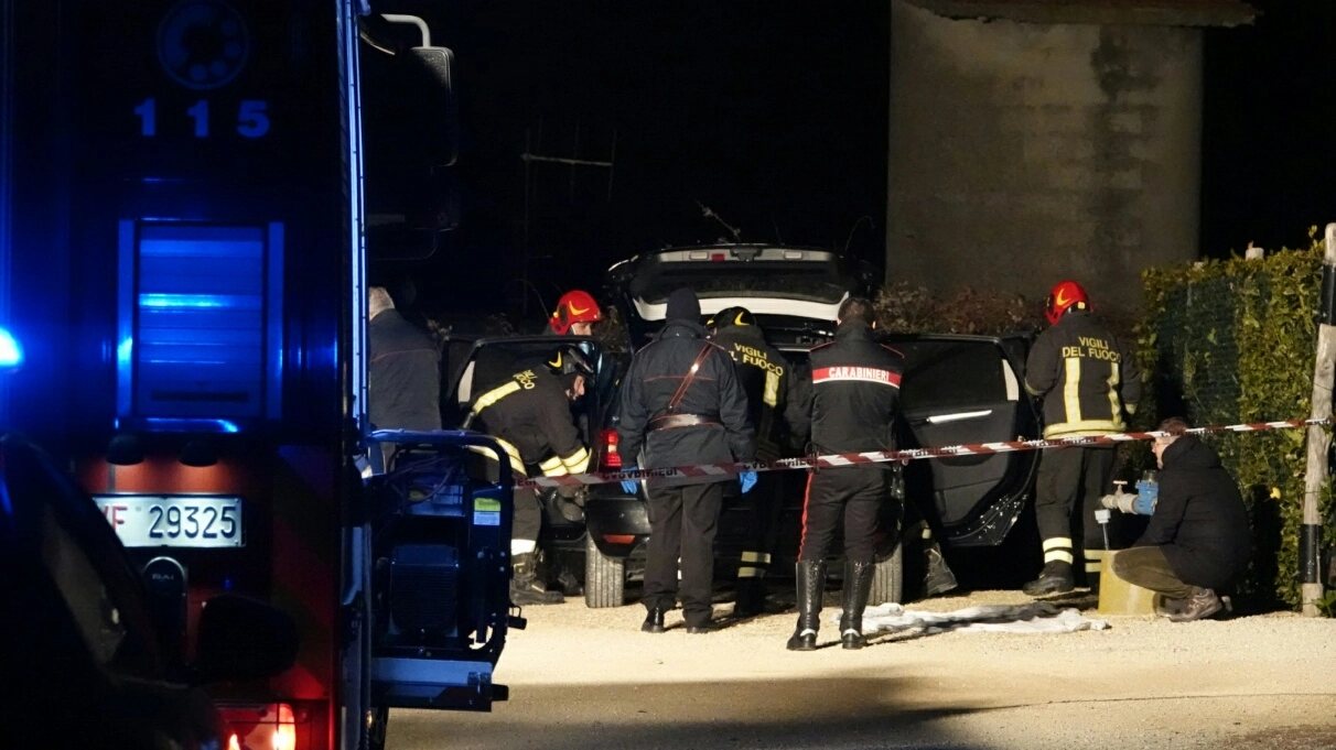 Donna trovata morta nella sua auto a Pedaso (foto Zeppilli)