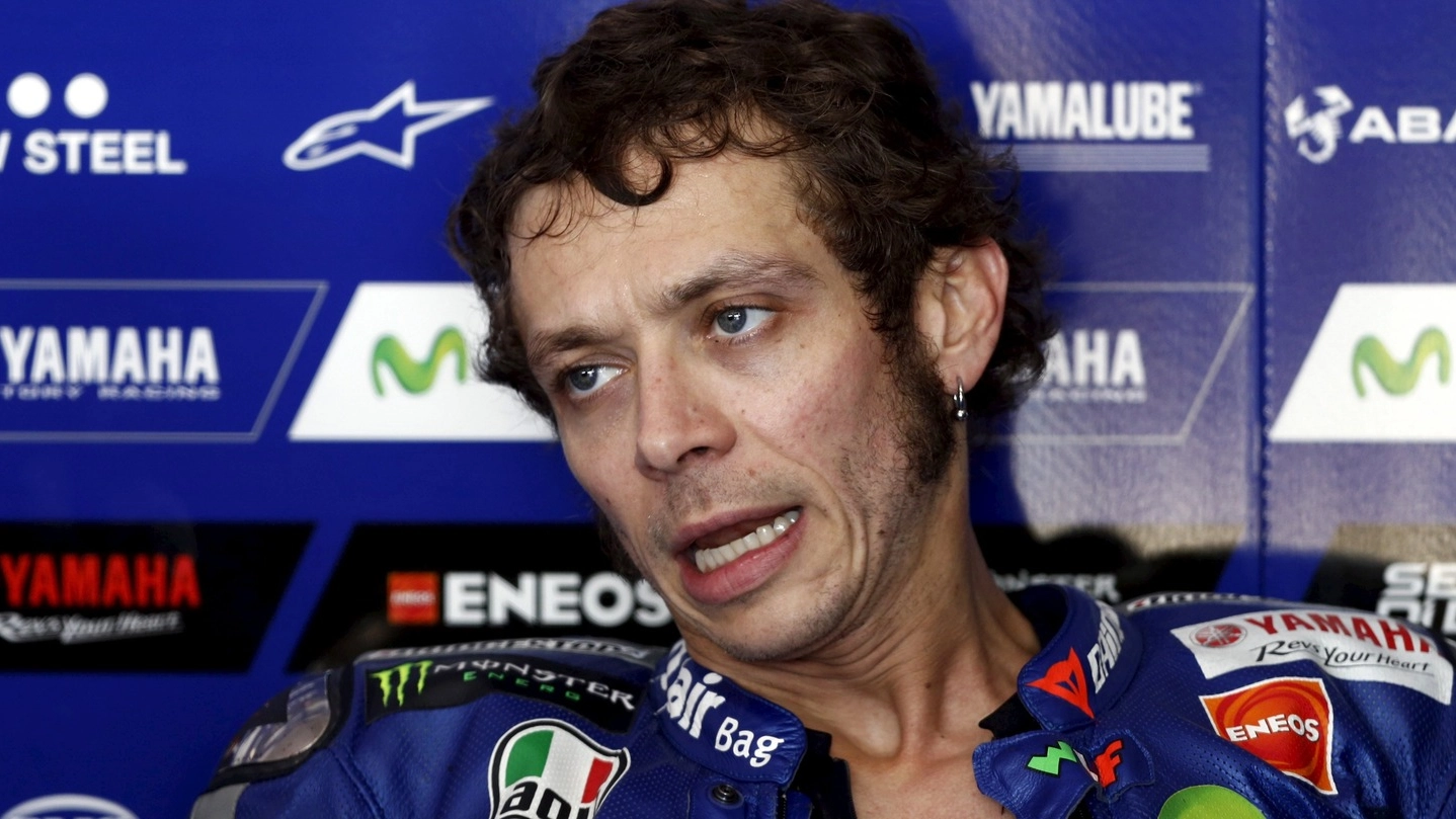 Un’immagine di Valentino Rossi che dice tutto (Foto Lapresse)
