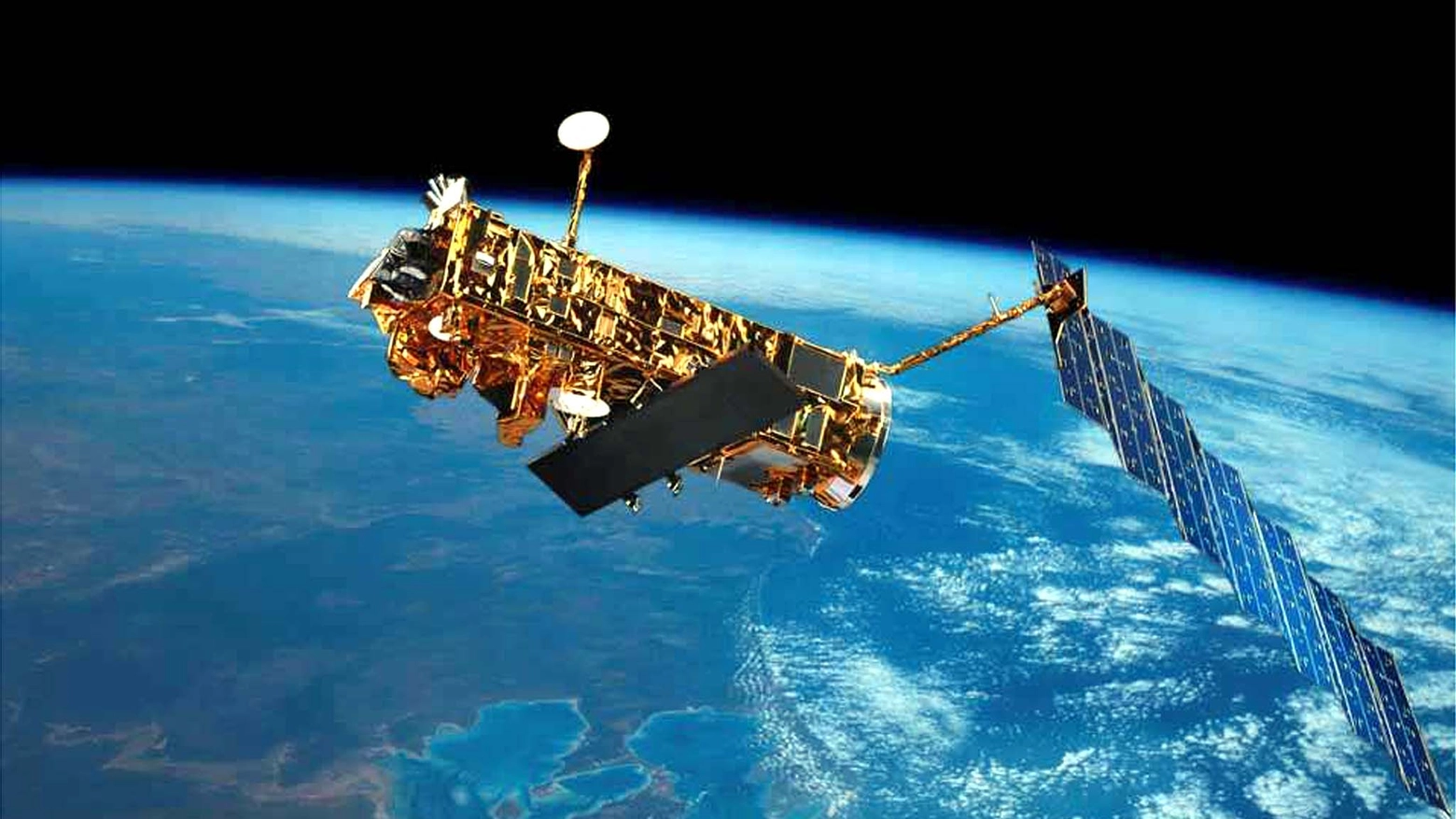 Un satellite spaziale in una immagine d'archivio (foto Ansa)