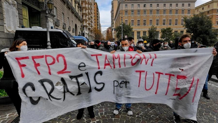 Napoli la protesta dei disoccupati