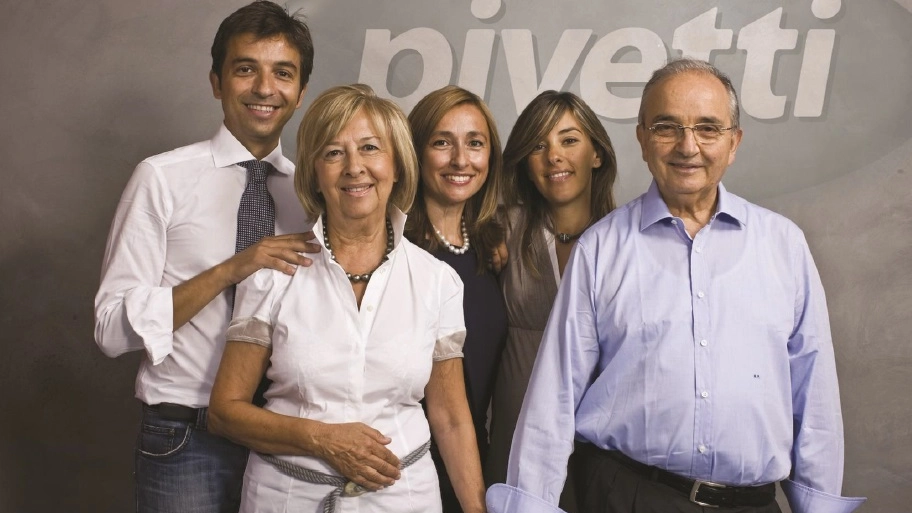 Assieme ad Alberto Pivetti i tre figli Gianluca, Silvia e Paola,la vera anima dell'azienda