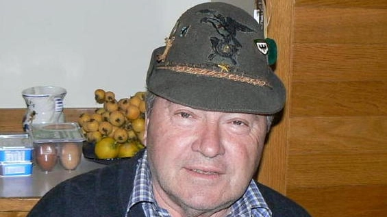 Gaetano Verzini col suo cappello da alpino